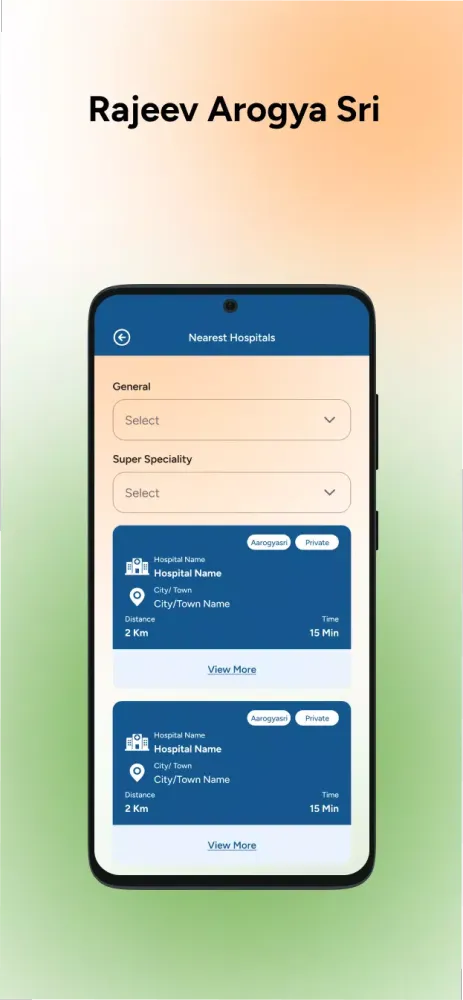 Rajiv Aarogyasri Citizen APP Screenshots