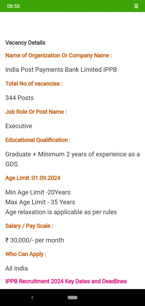 Screenshot di Jobs In Telangana
