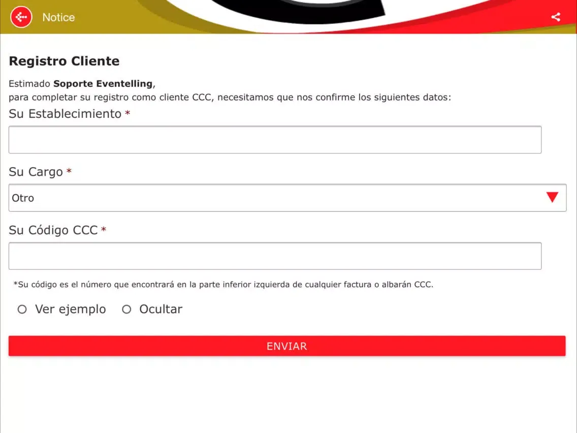 CCC Servicio al Cliente iPad  स्क्रीनशॉट