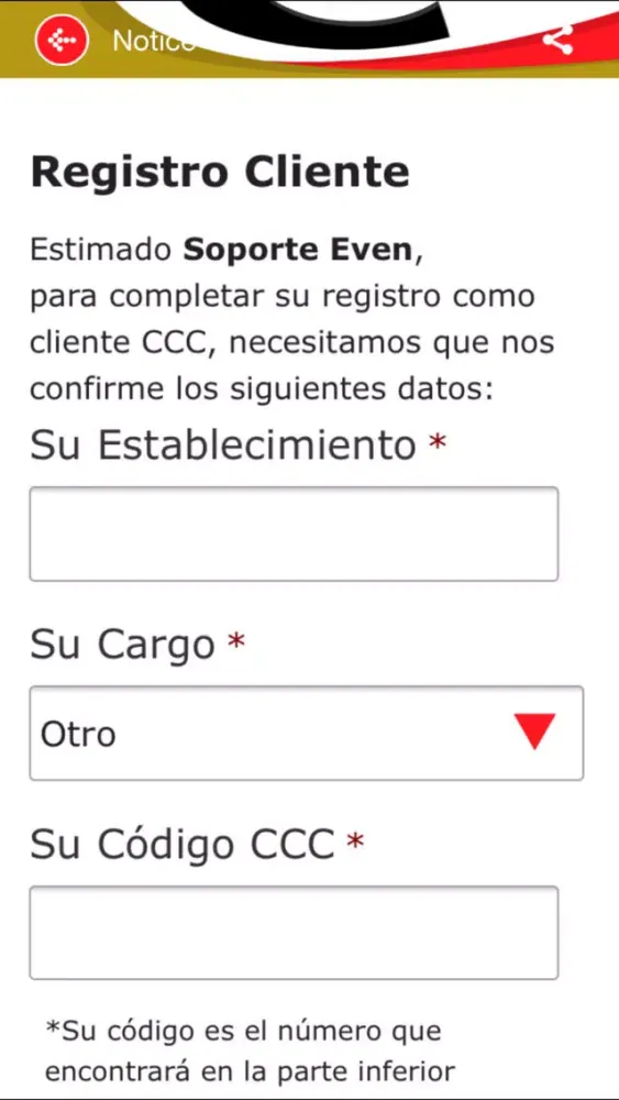 CCC Servicio al Cliente स्क्रीनशॉट