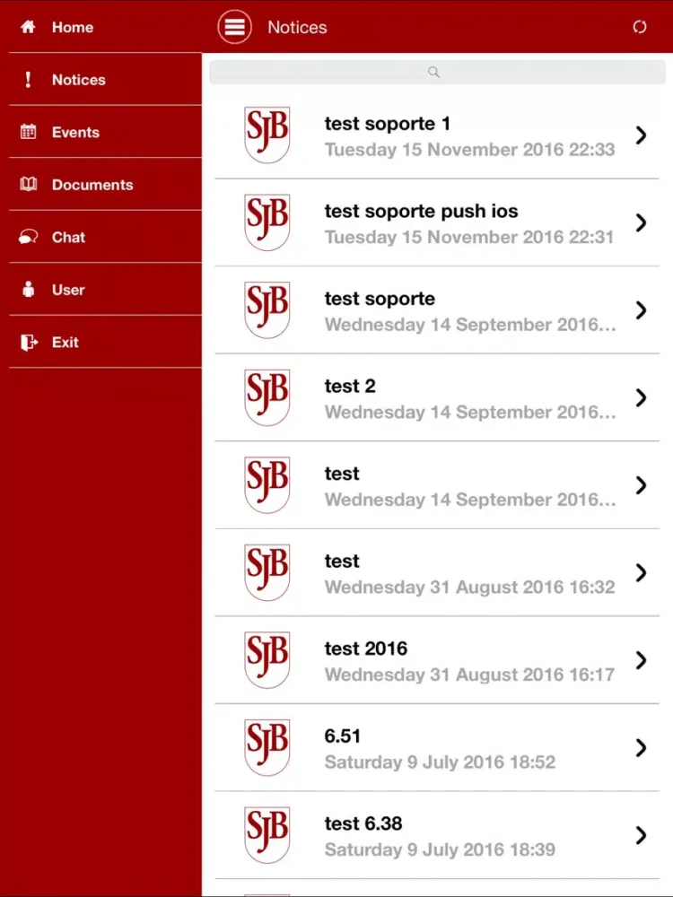ภาพหน้าจอของ San Juan Bosco iPad 
