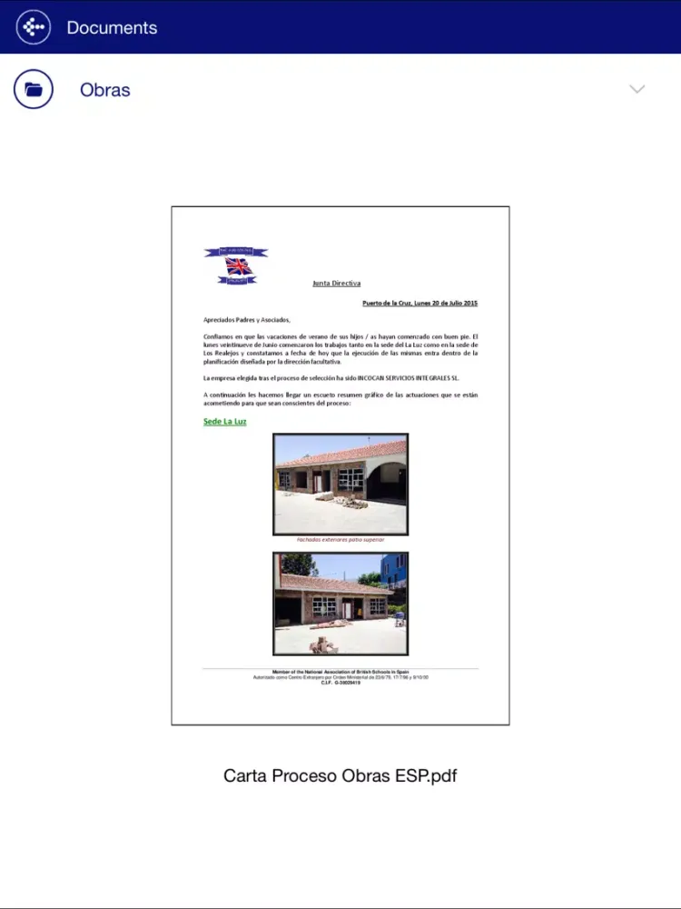 British School Tenerife iPad  Screenshots