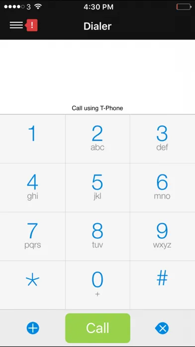 ภาพหน้าจอของ T-Phone