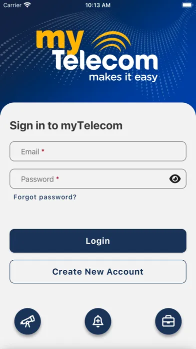 Zrzuty ekranu myTelecom
