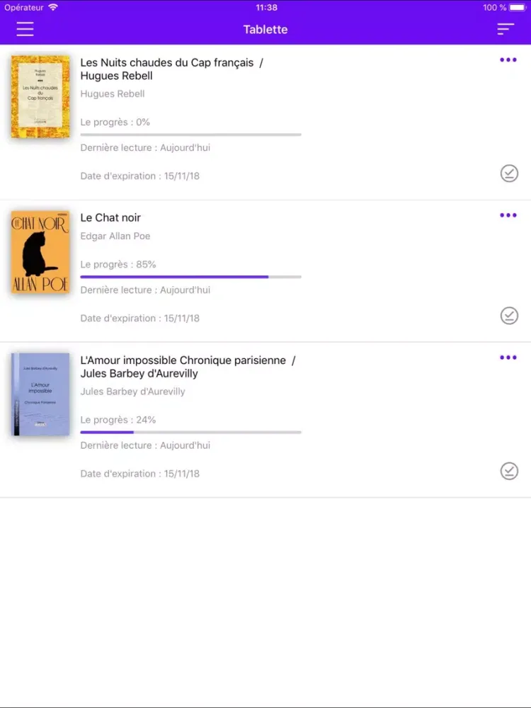Capturas de tela do Délire de lire iPad 