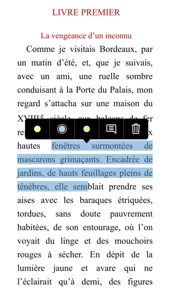 Capturas de tela do Délire de lire