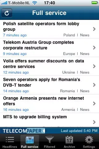 Скриншоты Telecom