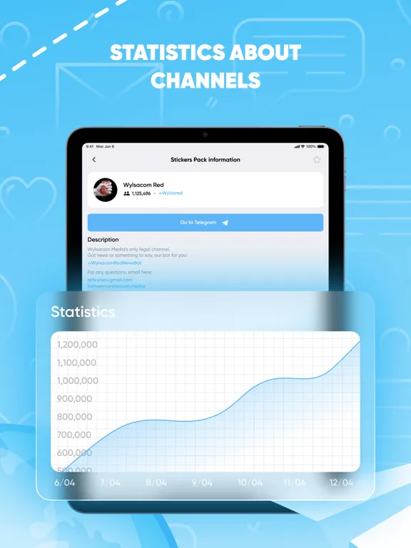Telegroup for Telegram app iPad  스크린샷
