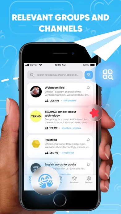 Telegroup for Telegram app 스크린샷