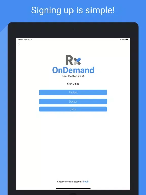 Ảnh chụp màn hình của RxOnDemand iPad 