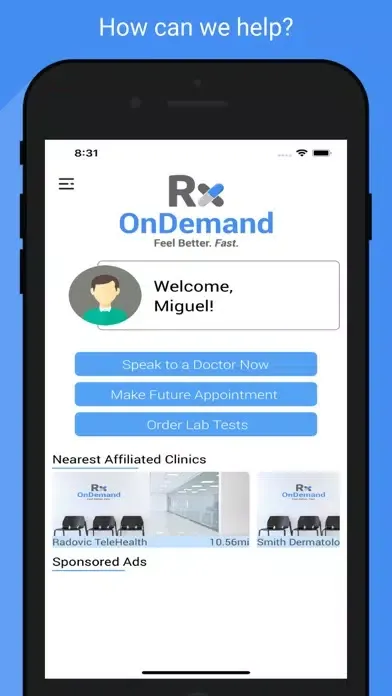 Ảnh chụp màn hình của RxOnDemand