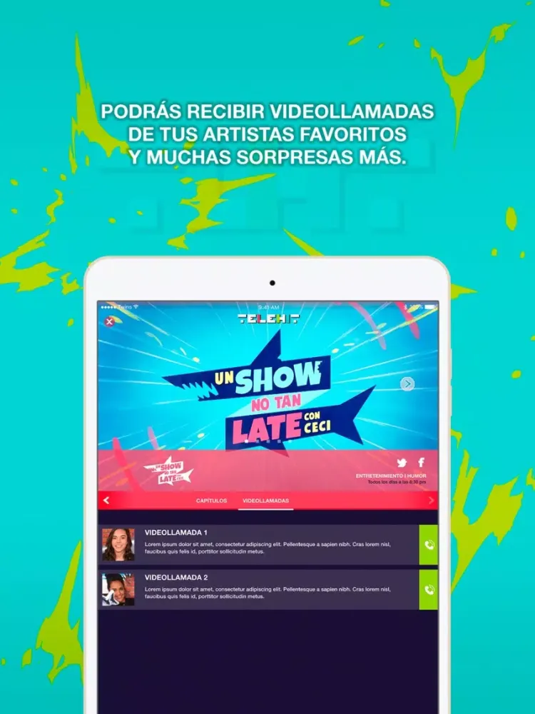 Telehit iPad  স্ক্রিনশট
