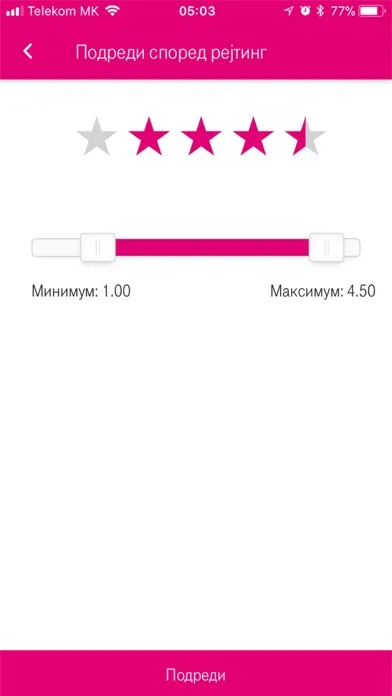 ภาพหน้าจอของ Telekom Market