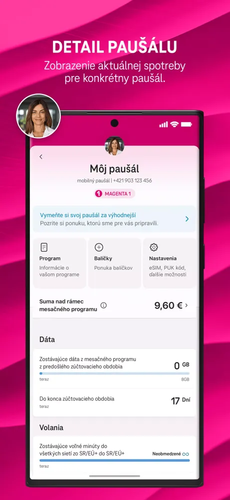 Capturas de pantalla de Telekom
