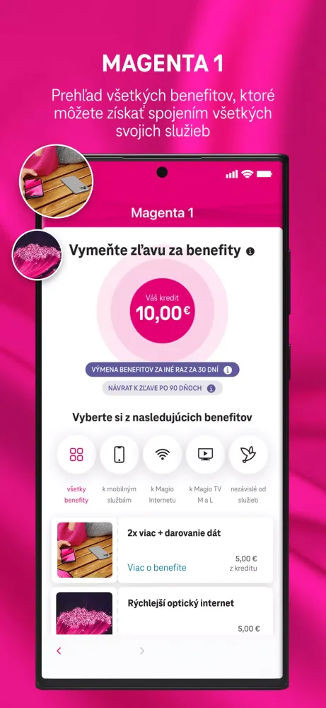 Capturas de pantalla de Telekom