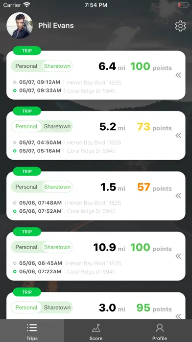 صور Sharetown Mileage Tracking