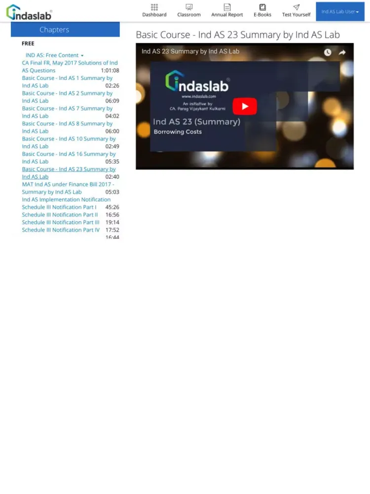 Zrzuty ekranu Ind AS Lab (IFRS Solutions) iPad 