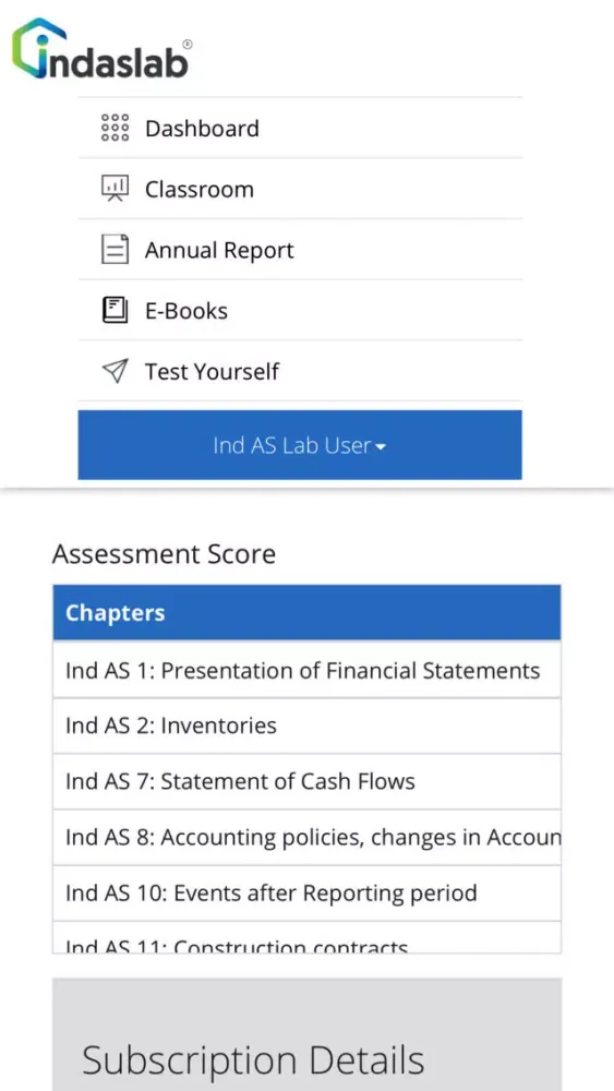 Zrzuty ekranu Ind AS Lab (IFRS Solutions)