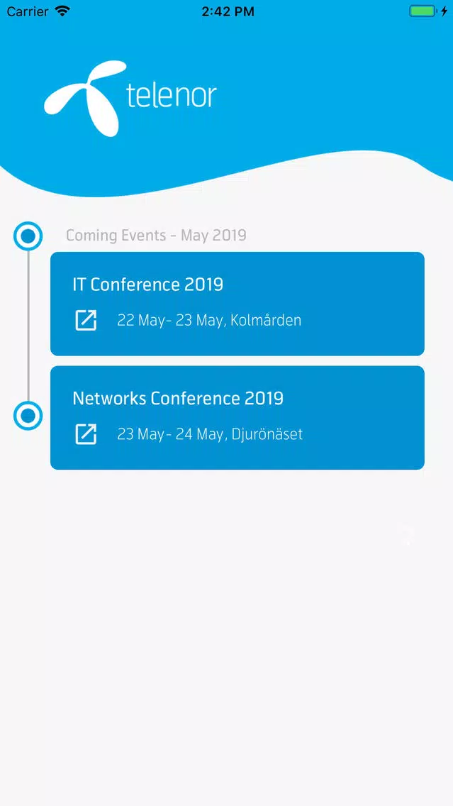 Telenor Event Sverige स्क्रीनशॉट