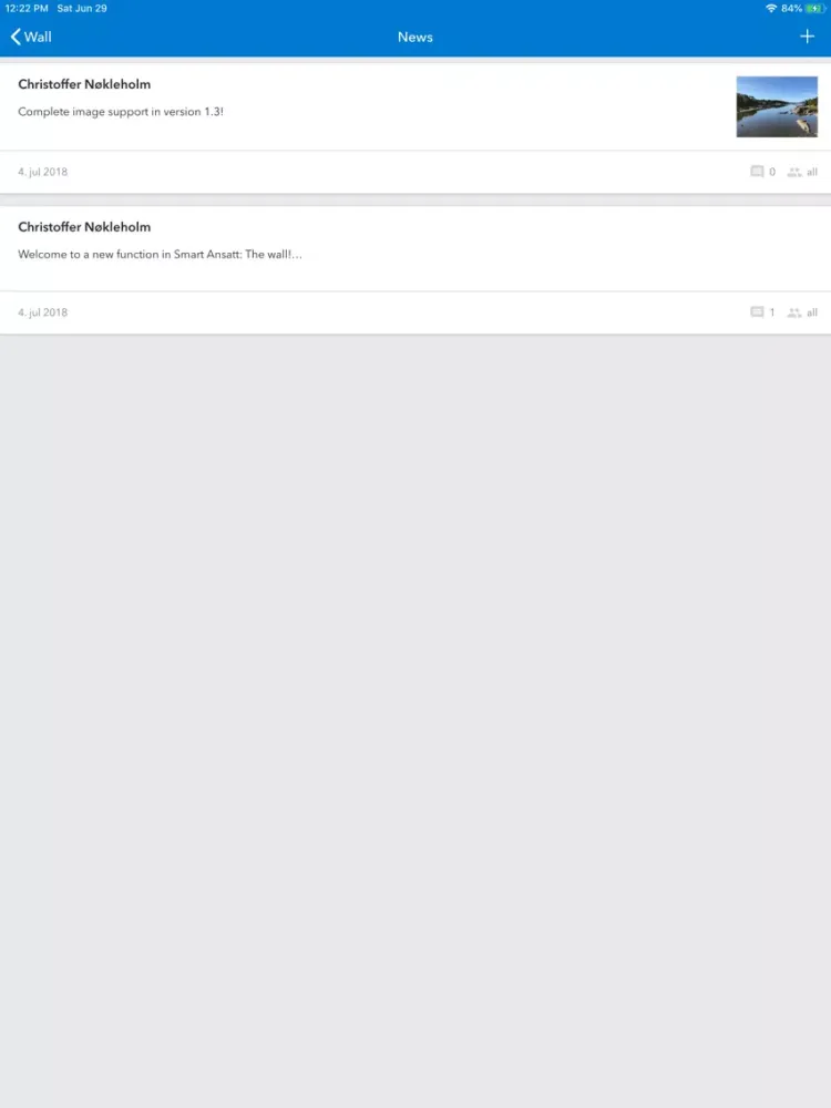 Smart Ansatt iPad  سکرین شاٹس