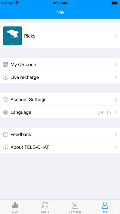 Captures d'écran de TELE-CHAT