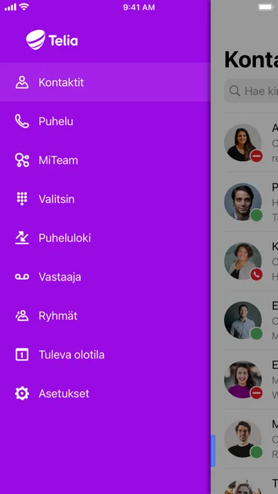 Capturas de tela do Telia VIP