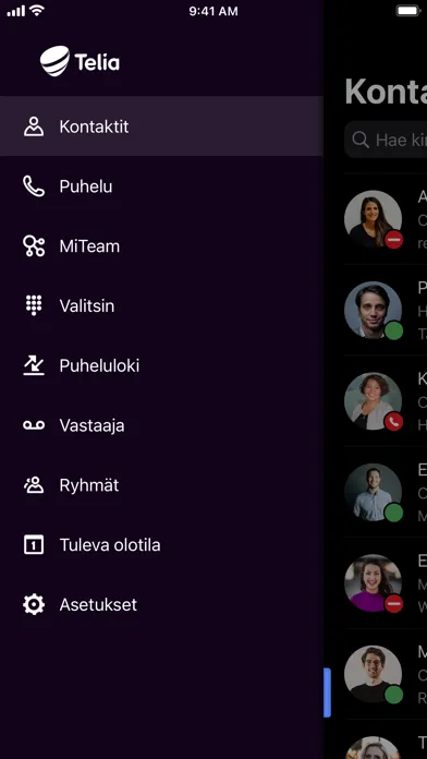 Capturas de tela do Telia VIP