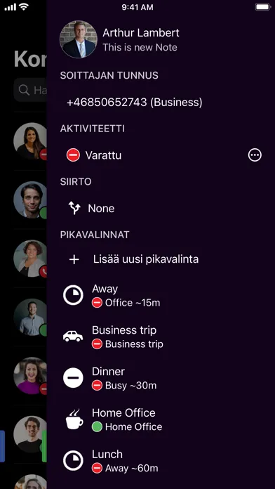 Capturas de tela do Telia VIP