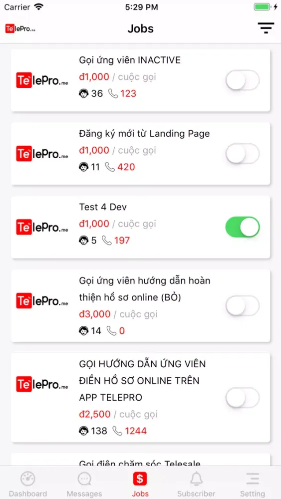 Zrzuty ekranu TelePro - Enterprise