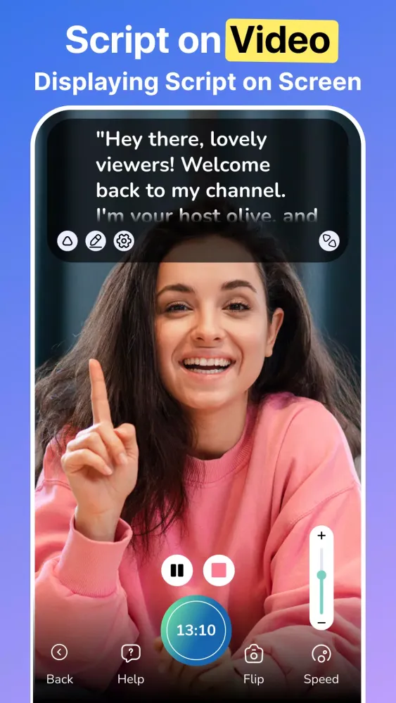 Video Teleprompter & Captions Screenshots