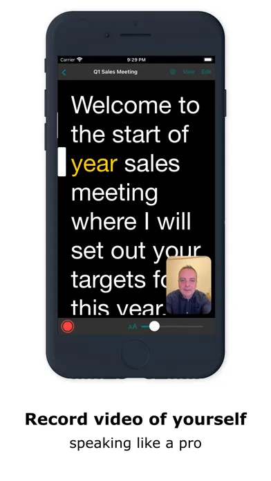 Autoprompt AI Teleprompter سکرین شاٹس