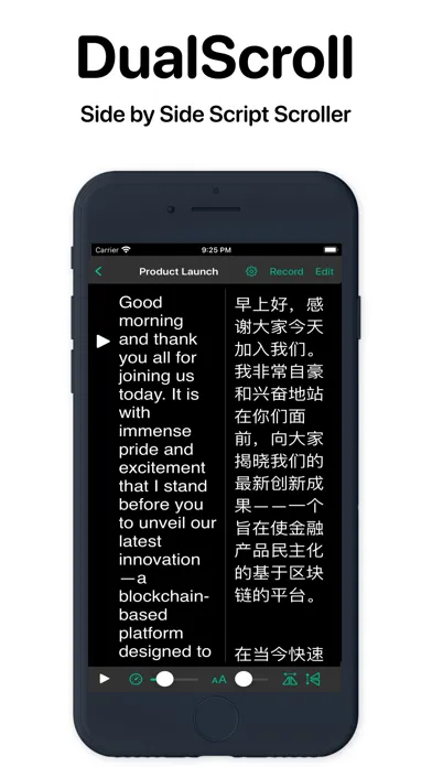 Tangkapan skrin DualScroll Script Scroller