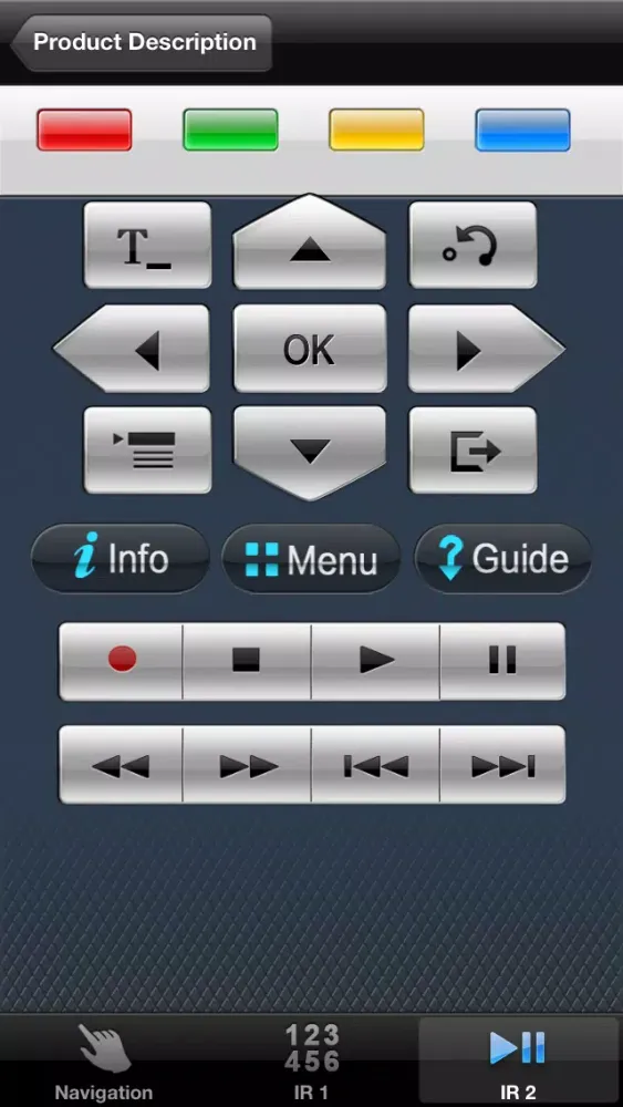 Tangkapan skrin TELESTAR TD Control