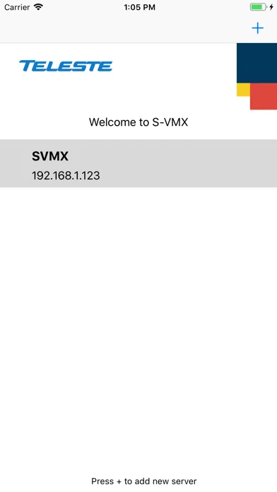 Tangkapan skrin S-VMX Client Mobile