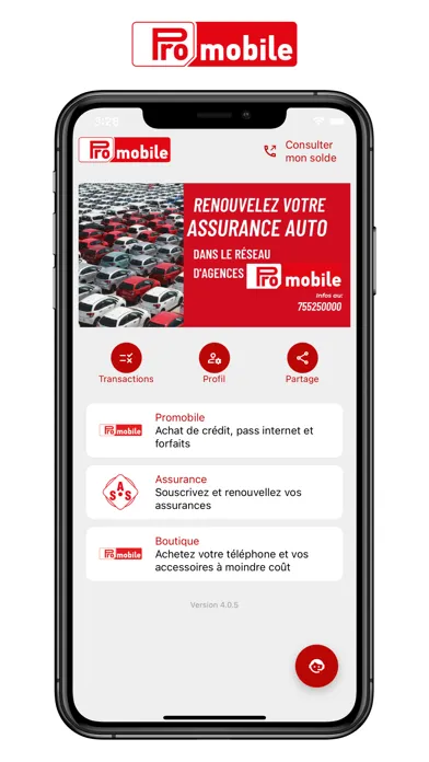 Ảnh chụp màn hình của Promobile SN