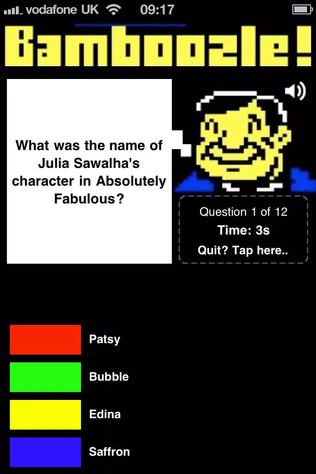 Captures d'écran de Bamboozle! - The Classic Teletext Quiz Game