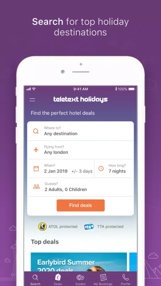 Teletext Holidays Travel App سکرین شاٹس