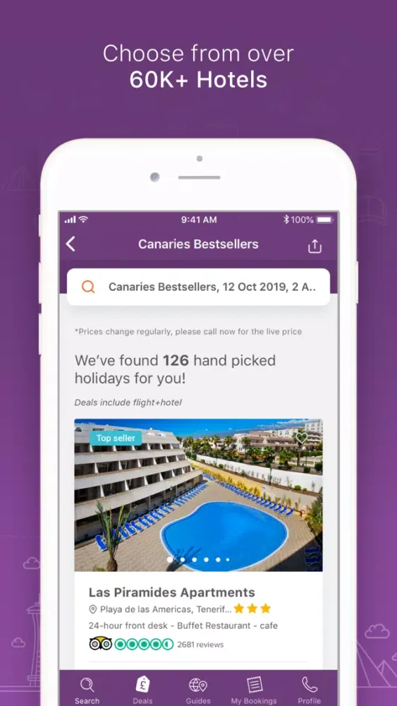 Teletext Holidays Travel App سکرین شاٹس