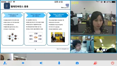 Captures d'écran de 텔레투게더 화상회의