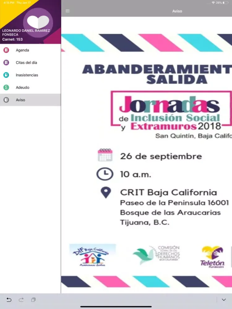 Mi Agenda CRIT APP iPad  سکرین شاٹس