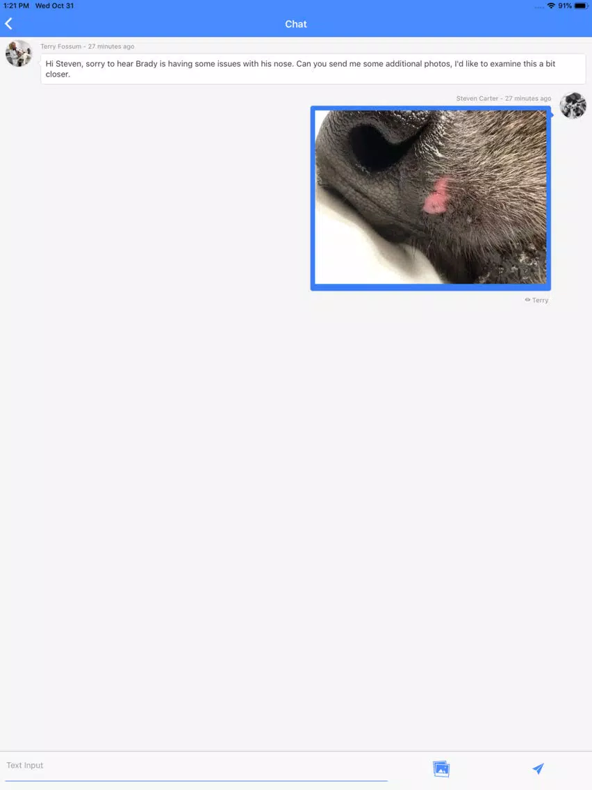 Zrzuty ekranu TeleVet - Your Virtual Vet iPad 