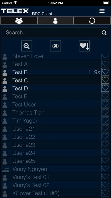 Telex RDC スクリーンショット