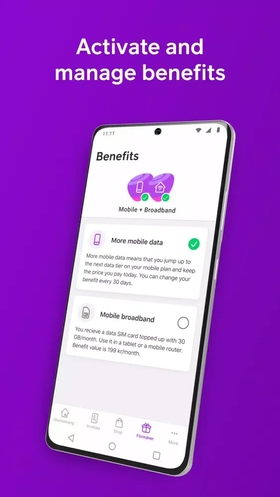 Mitt Telia Screenshots