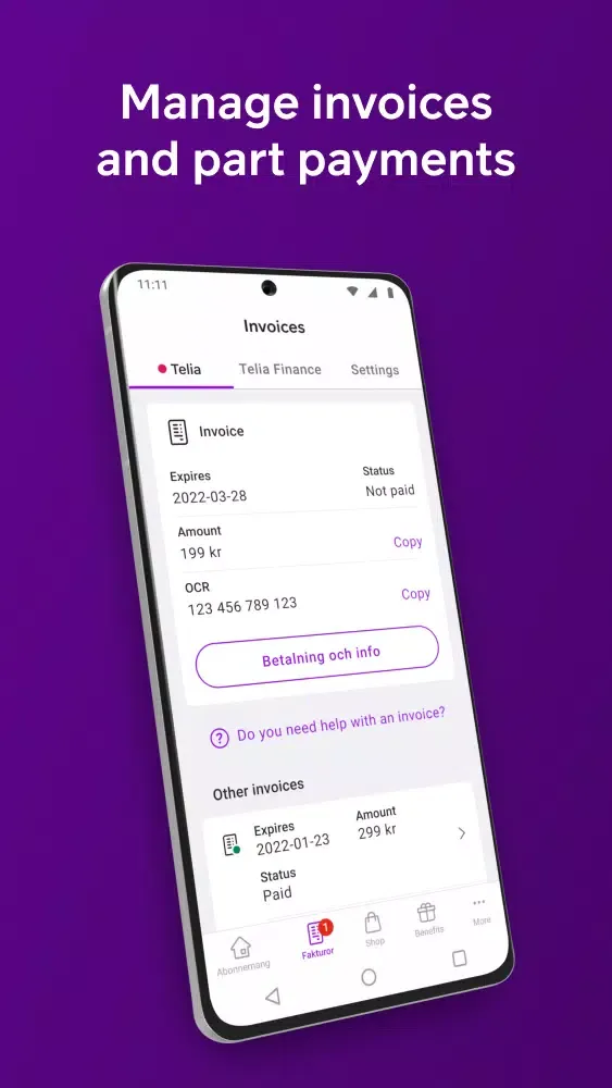 Mitt Telia Screenshots