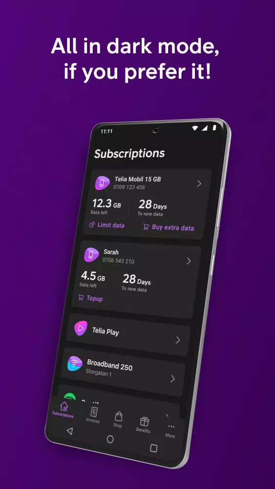 Mitt Telia Screenshots