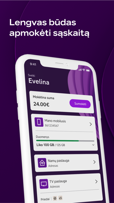Tangkapan skrin Mano Telia