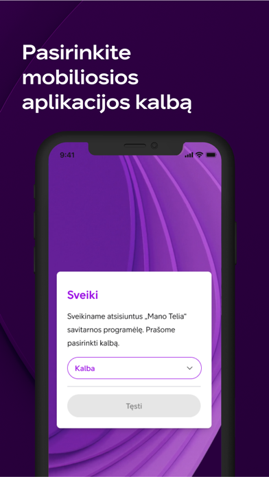 Tangkapan skrin Mano Telia