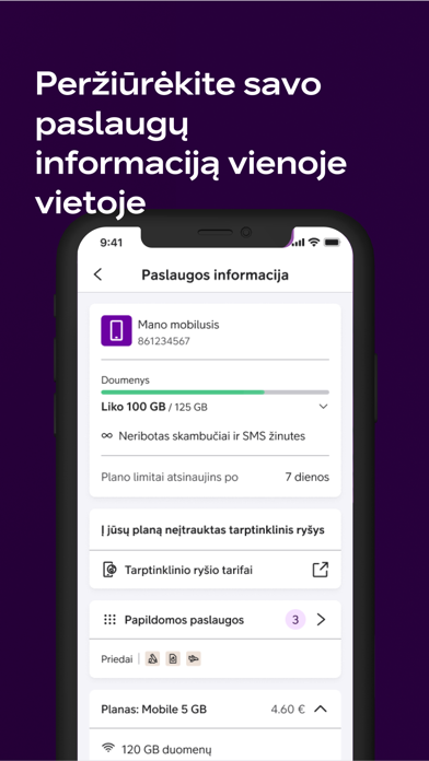 Tangkapan skrin Mano Telia