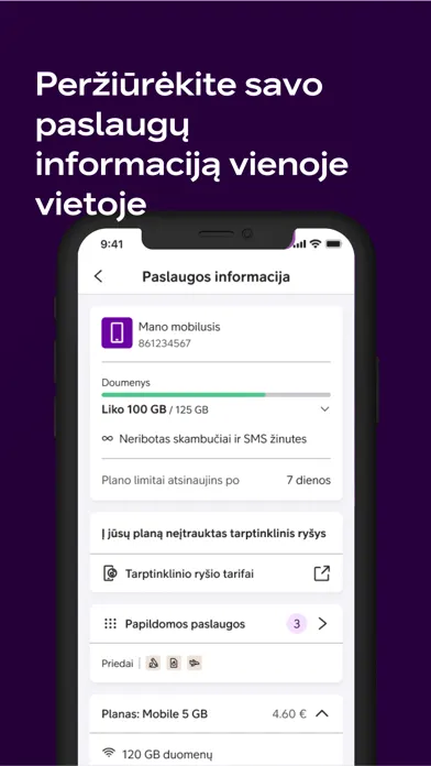 Tangkapan skrin Mano Telia