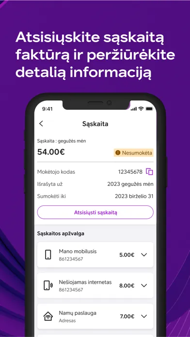 Tangkapan skrin Mano Telia
